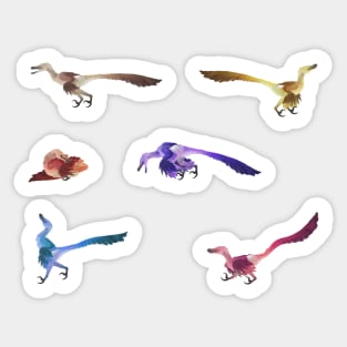 Color Velociraptors! 4 Sticker